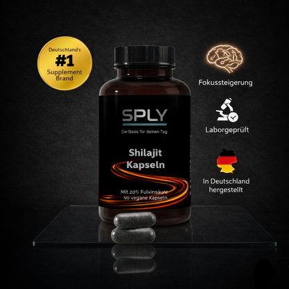 Shilajit (20% Fulvinsäure) - 90 vegane Kapseln
