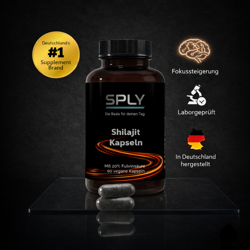 Shilajit (20% Fulvinsäure) - 90 vegane Kapseln